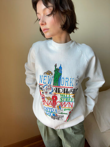 Vintage New York Souvenir Graphic Sweatshirt