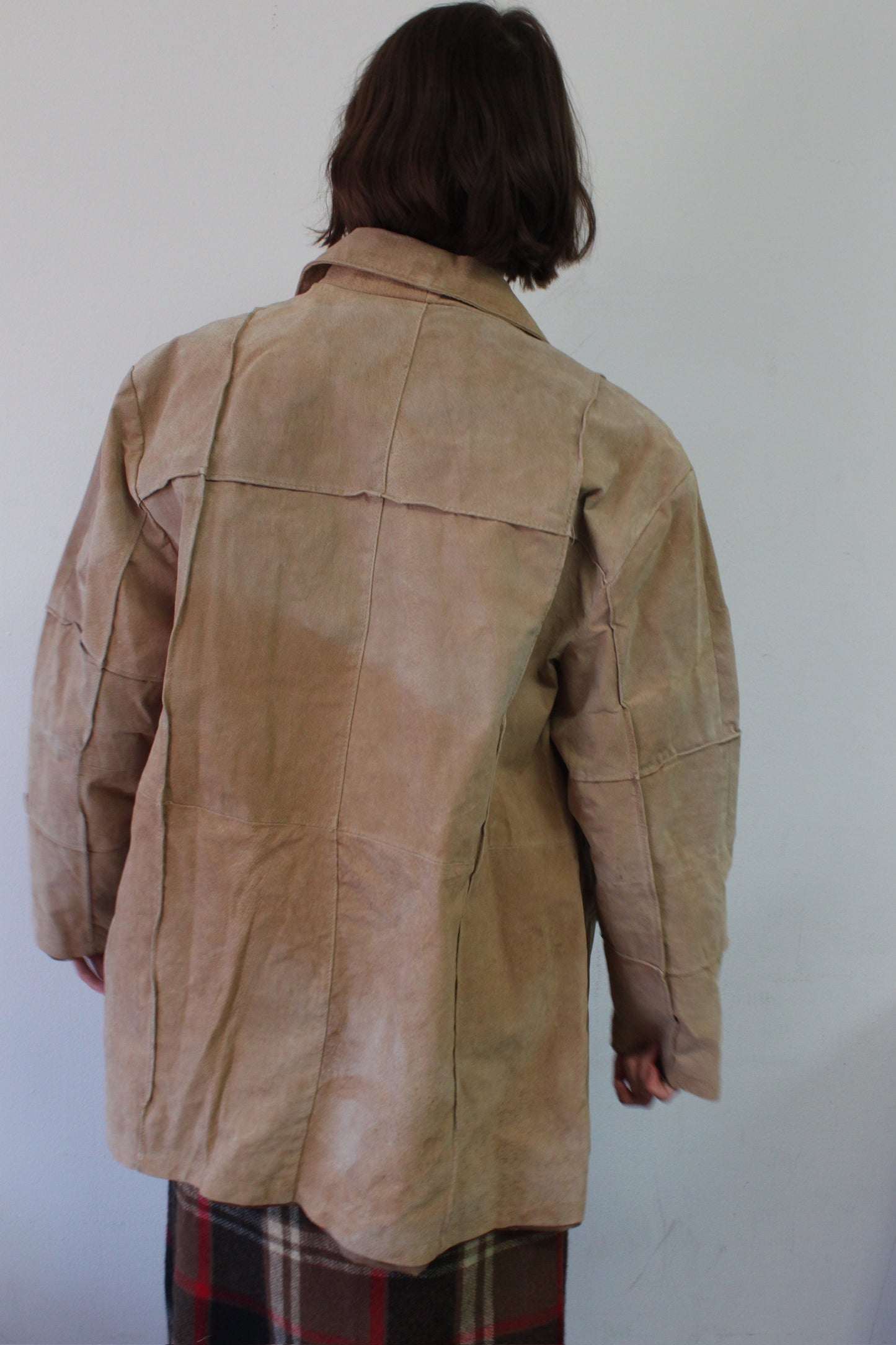 Vintage Caramel Suede Light Jacket