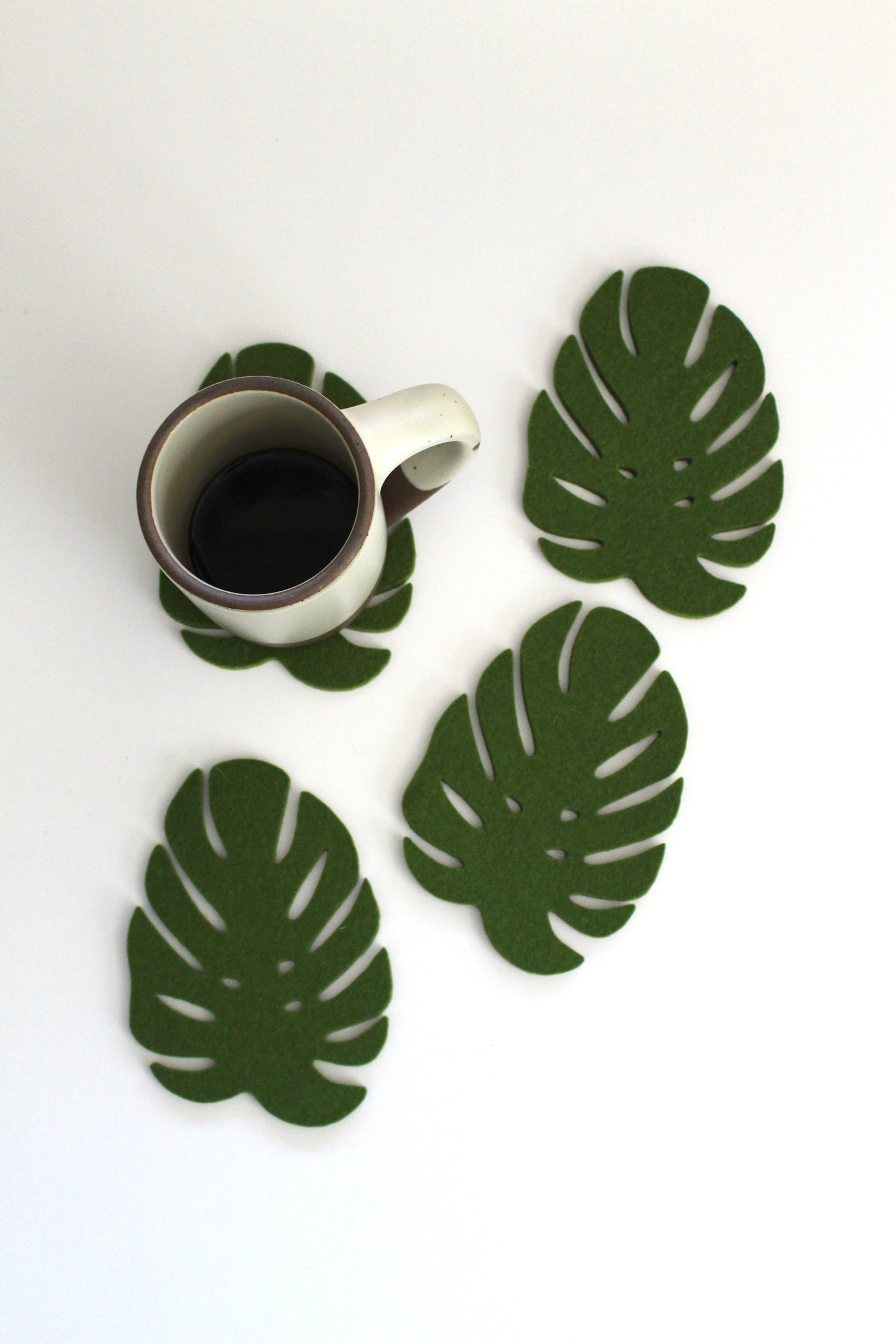 Monstera Coaster Set