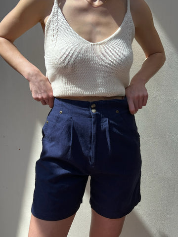 Sweet Vintage Raw Silk Shorts