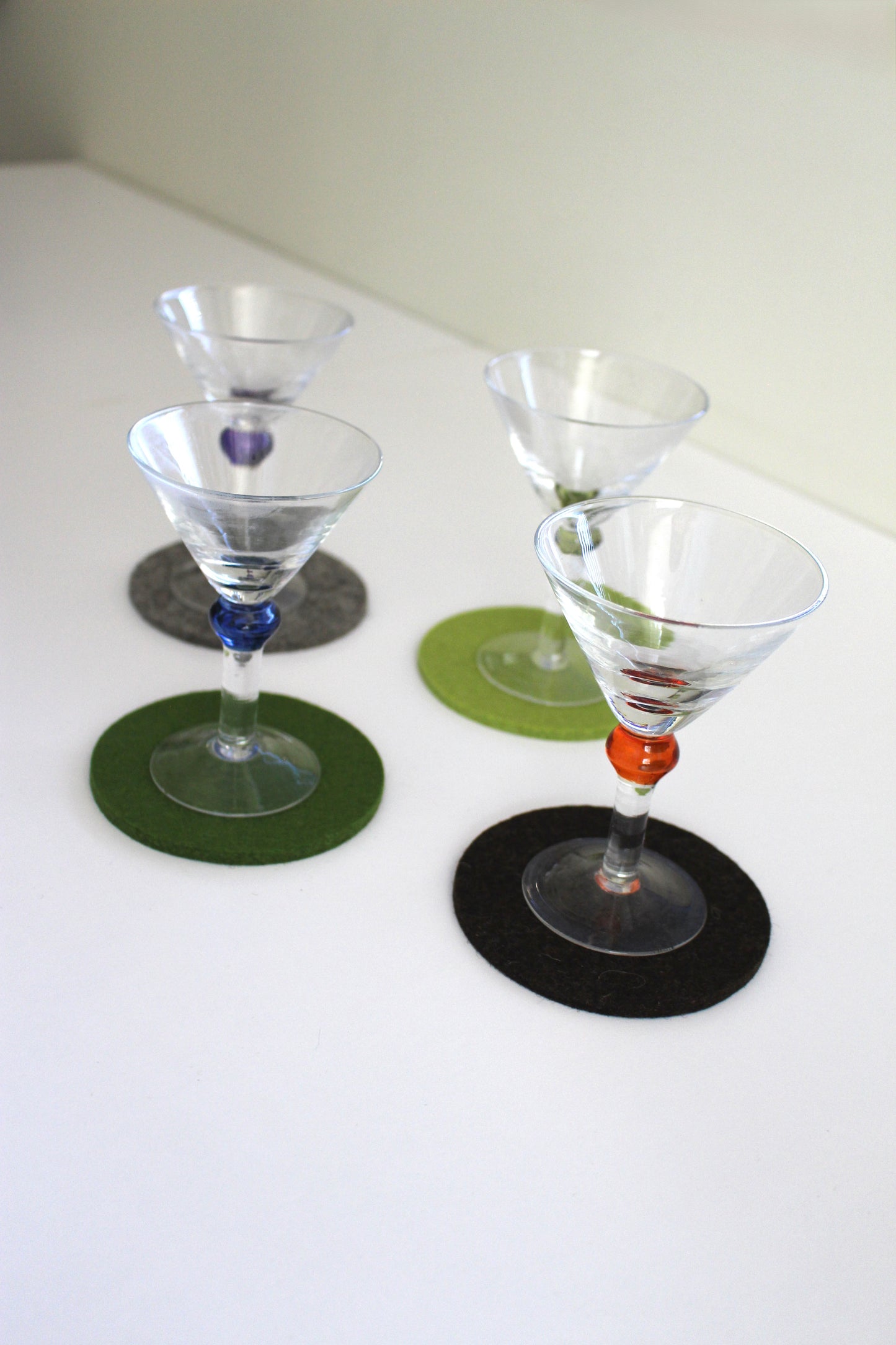 Wool Felt Round Coaster Set