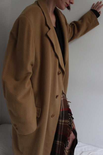 Luxurious Vintage Camel Cashmere Coat