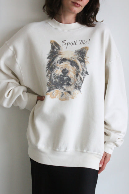 Vintage "Spoil Me" Printed Sweatshirt