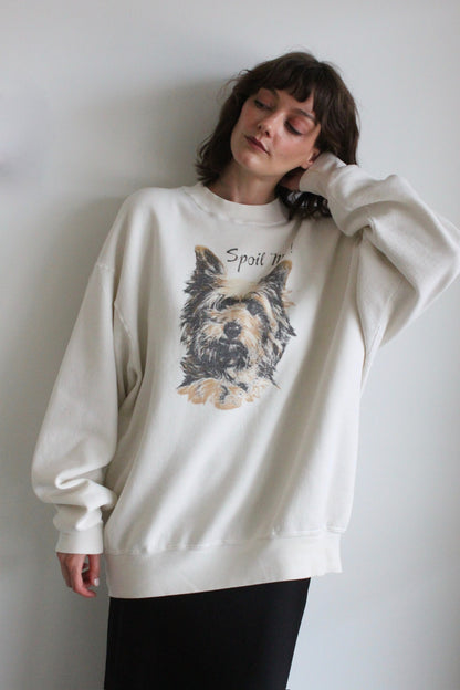 Vintage "Spoil Me" Printed Sweatshirt