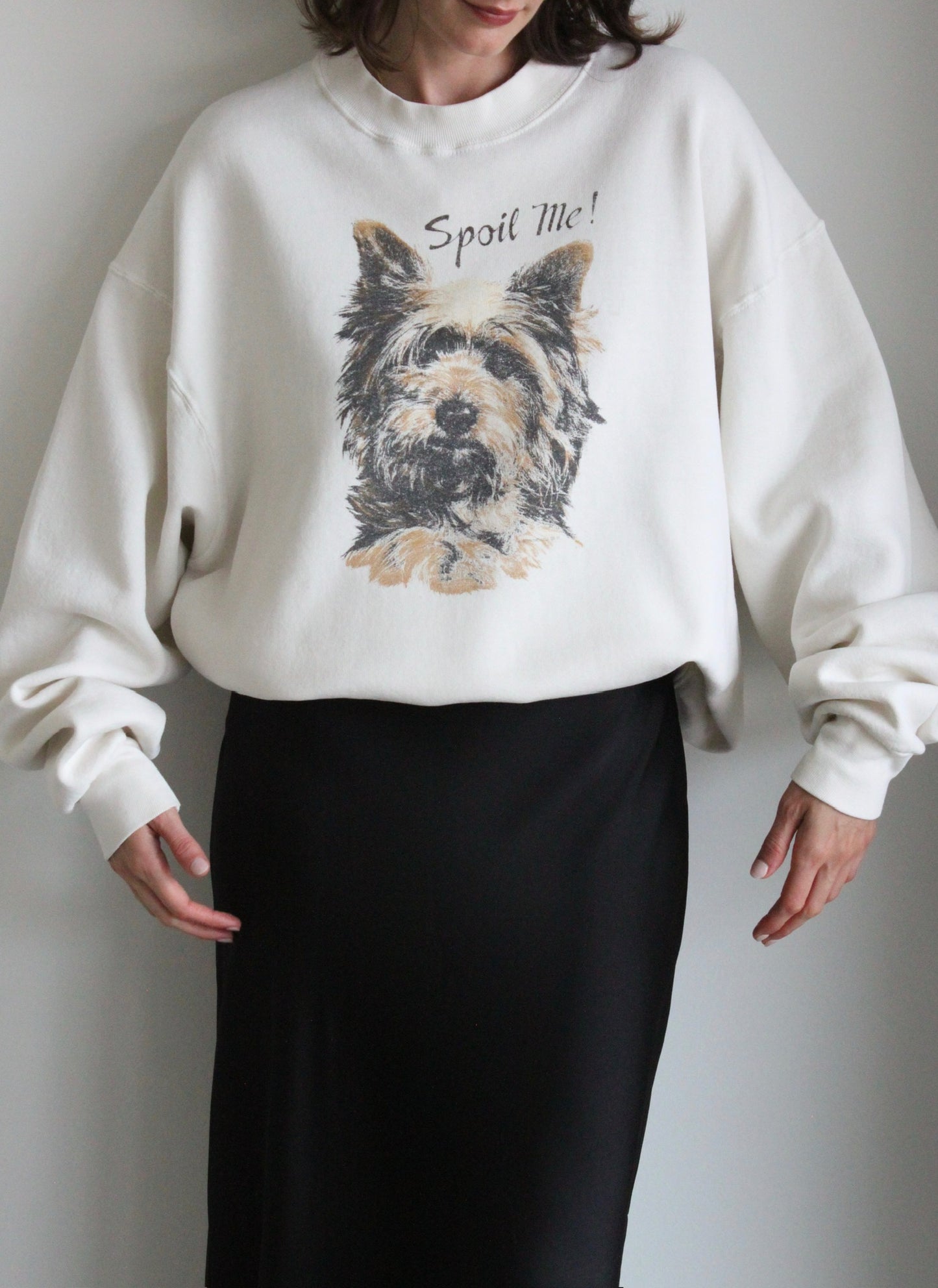 Vintage "Spoil Me" Printed Sweatshirt