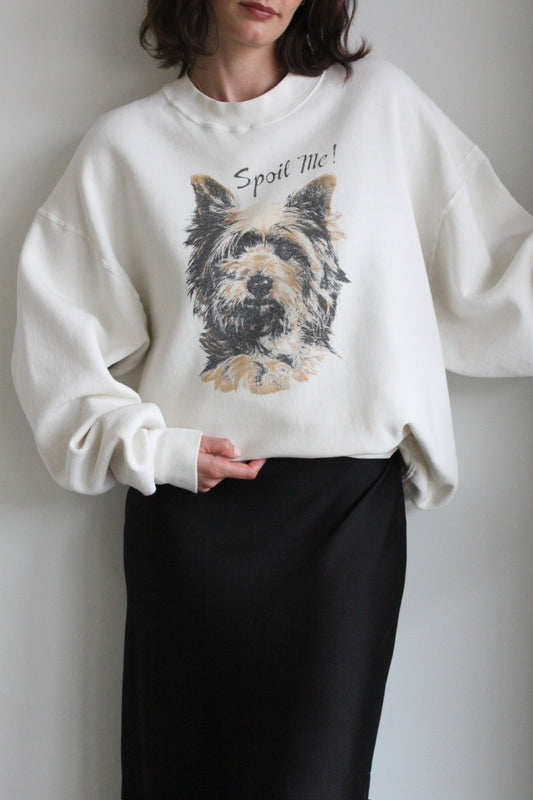 Vintage "Spoil Me" Printed Sweatshirt