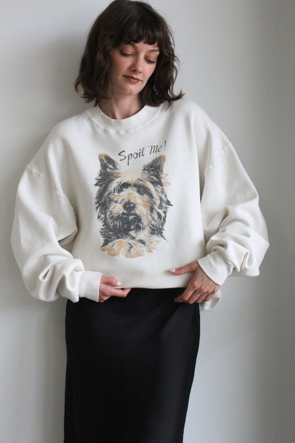 Vintage "Spoil Me" Printed Sweatshirt