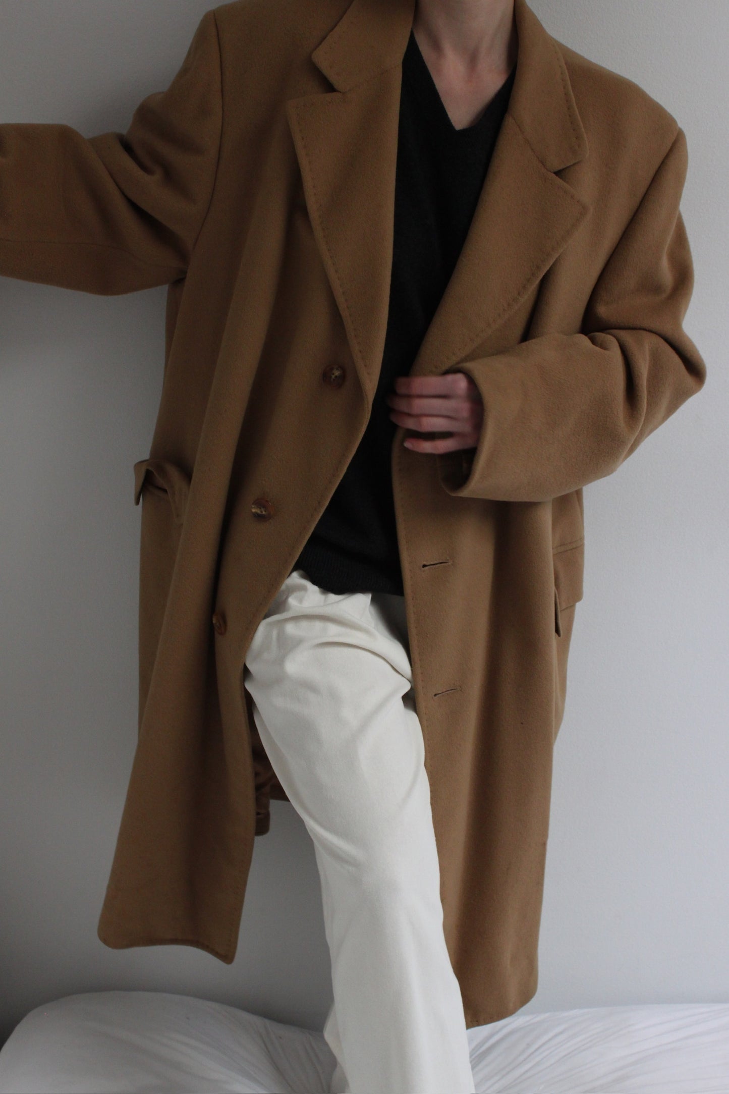 Luxurious Vintage Camel Cashmere Coat