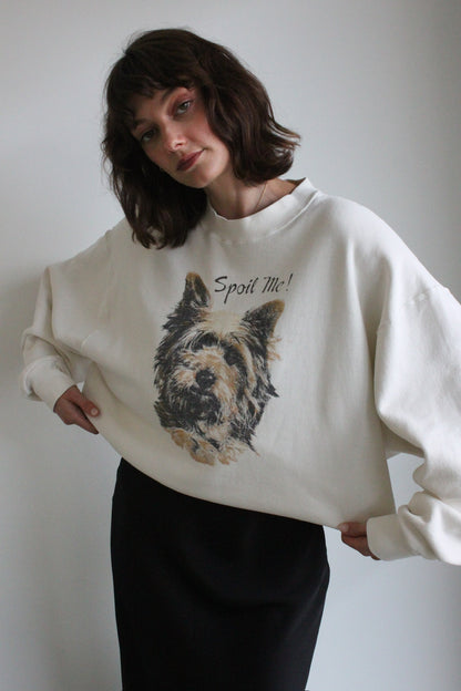 Vintage "Spoil Me" Printed Sweatshirt