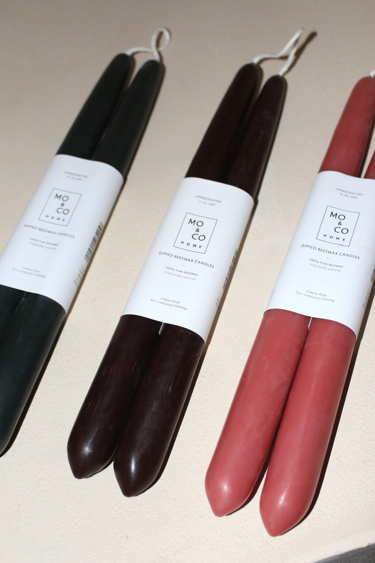 Beeswax Taper Candles