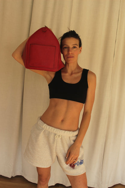 Louis Vuitton Epi Red Leather Keepall Duffle