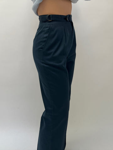Vintage Tapered Navy Trousers