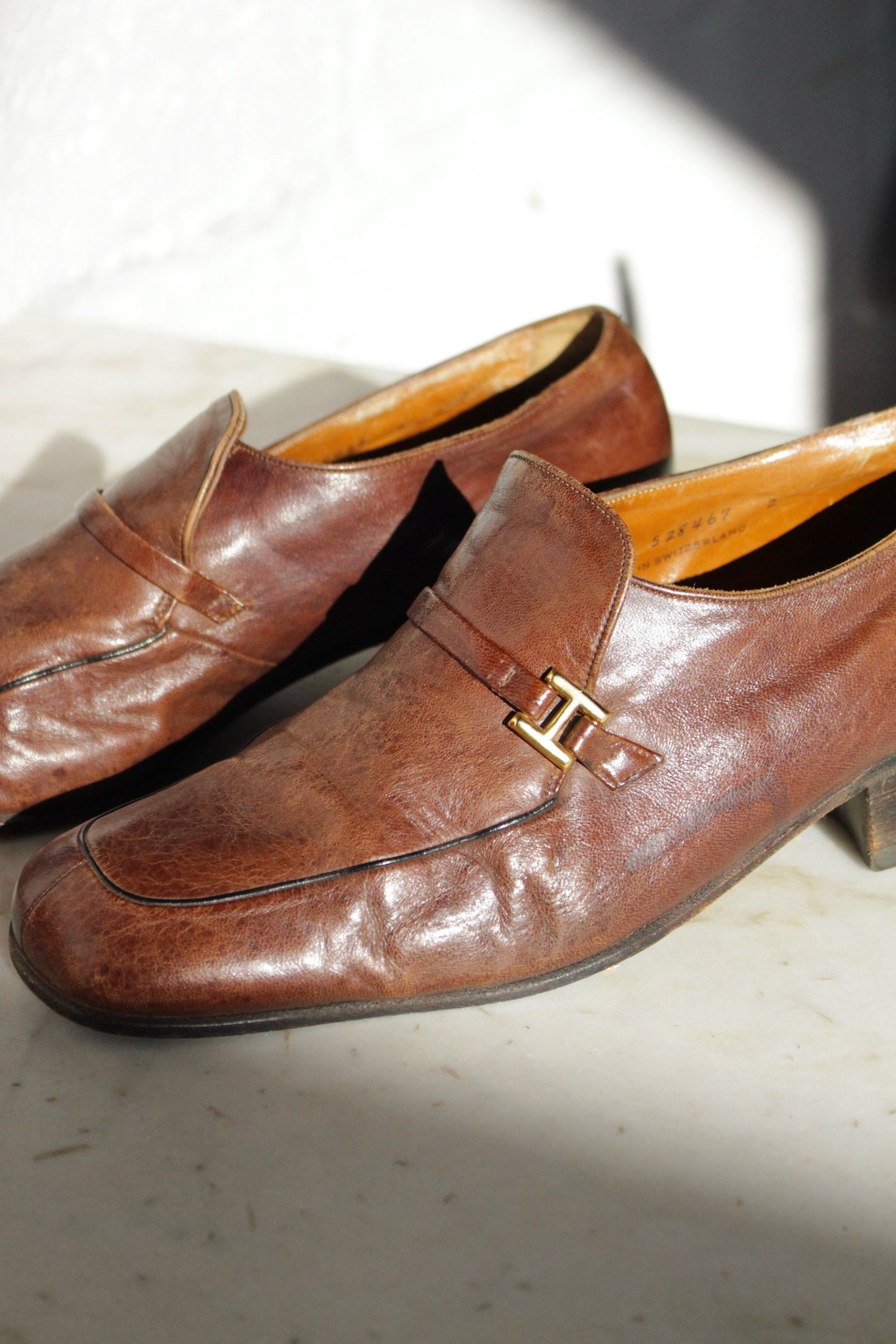 Vintage Bally Leather Loafers