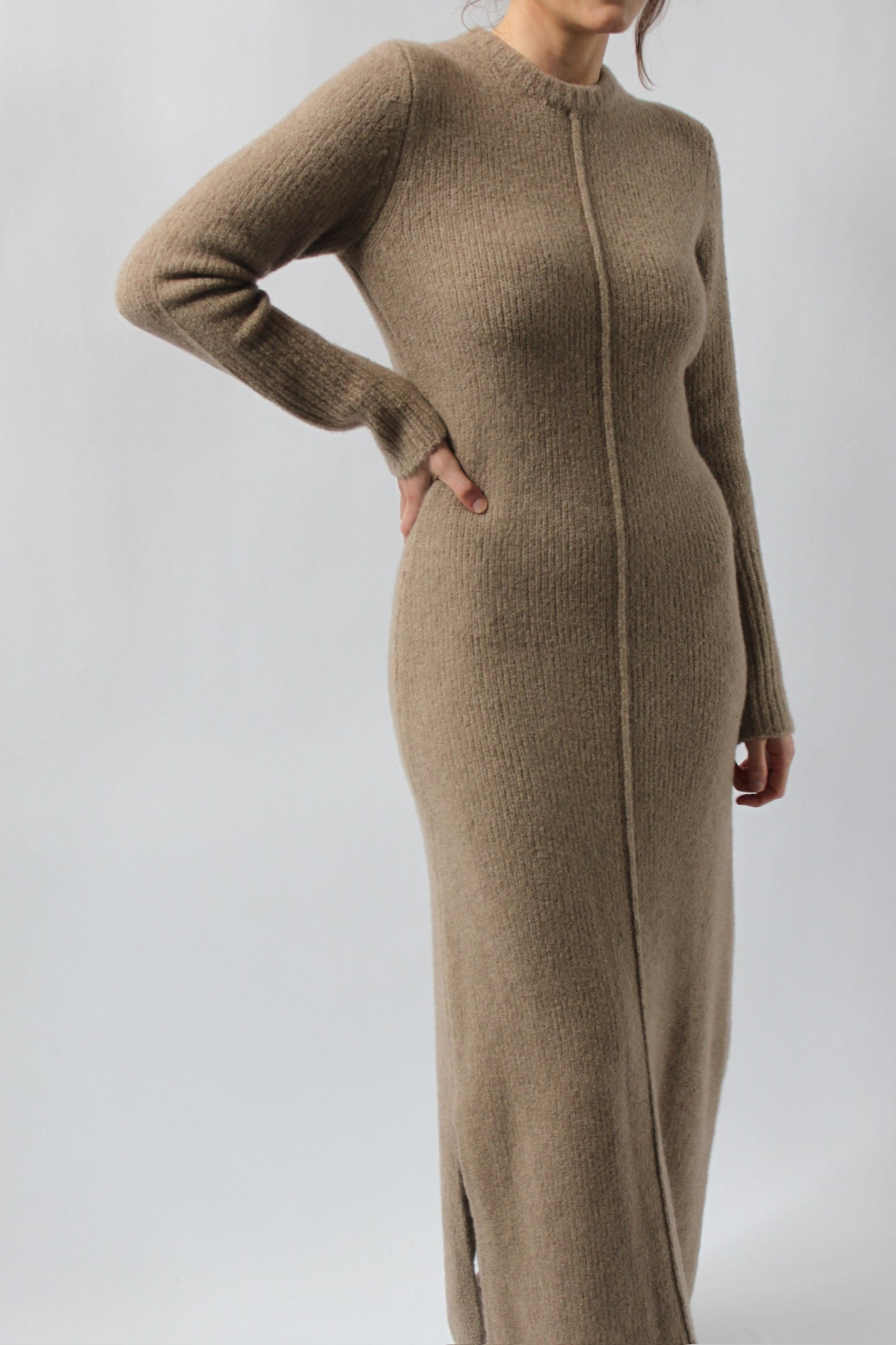 Beautiful Lou Lou Studio Latte Cashmere Knit Dress