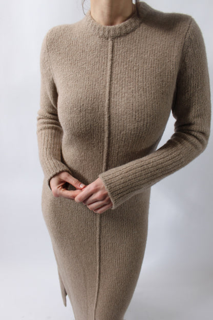 Beautiful Lou Lou Studio Latte Cashmere Knit Dress