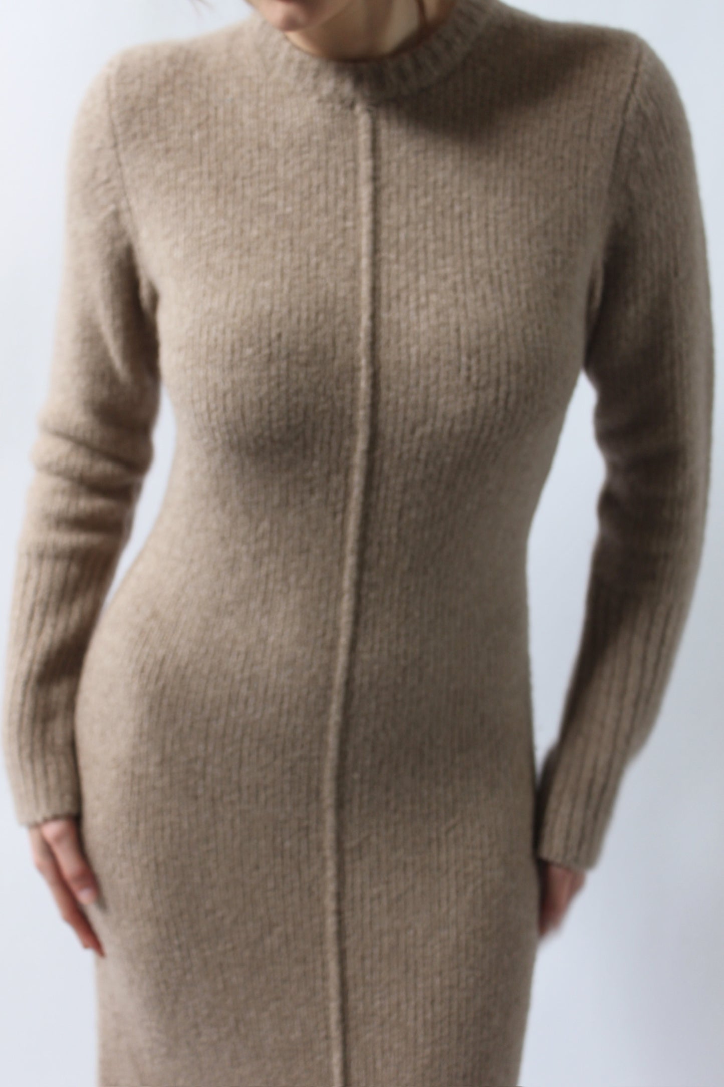 Beautiful Lou Lou Studio Latte Cashmere Knit Dress