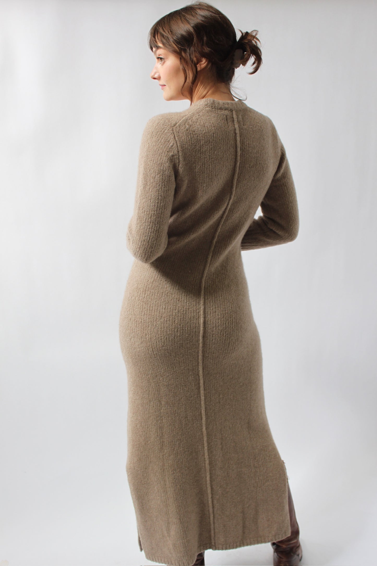 Beautiful Lou Lou Studio Latte Cashmere Knit Dress