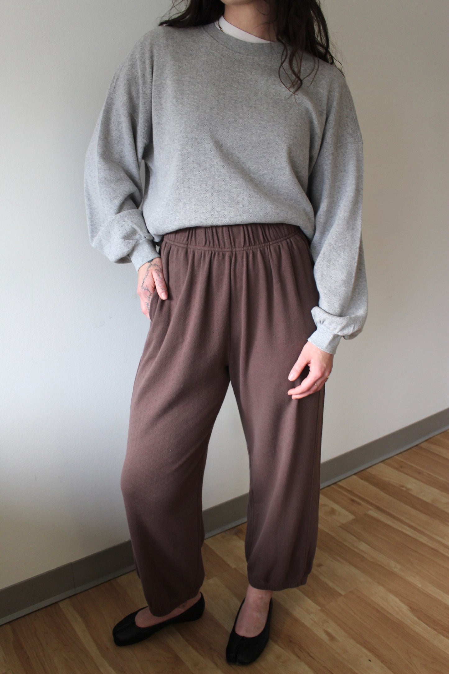 Pointelle Balloon Pants