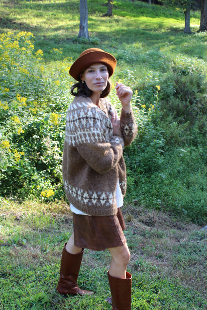 Vintage Butterscotch Felted Wool Hat