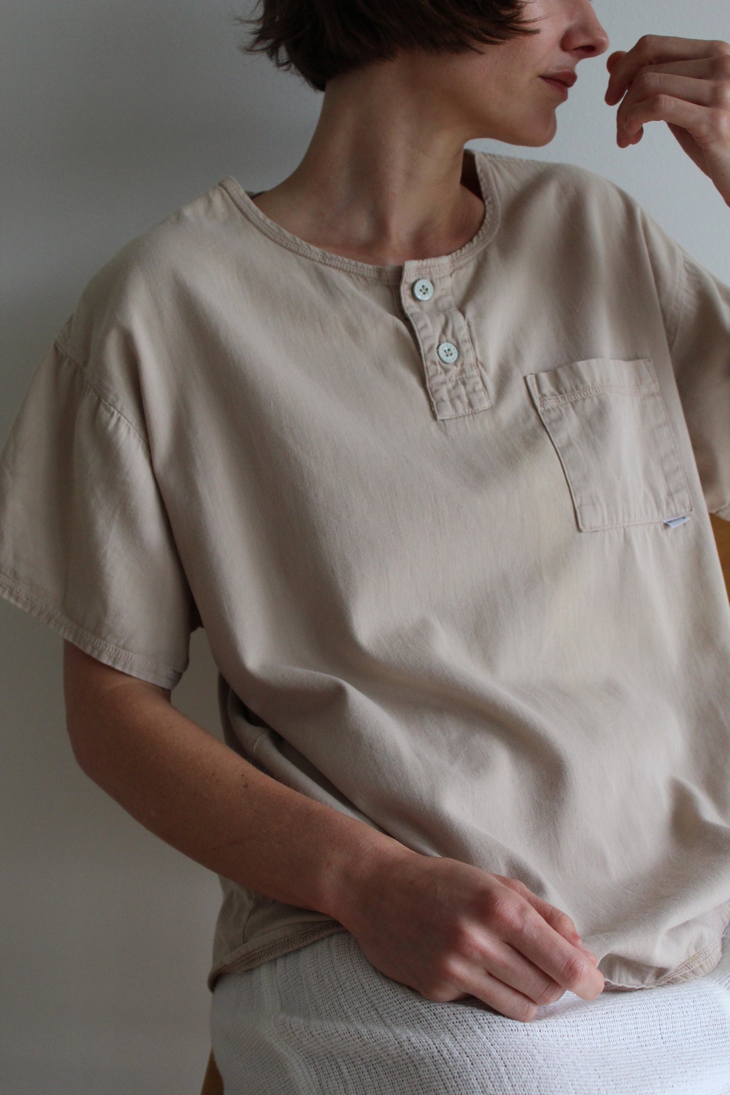 Vintage Guess Paper-Thin Cotton Twill Pocket Tee