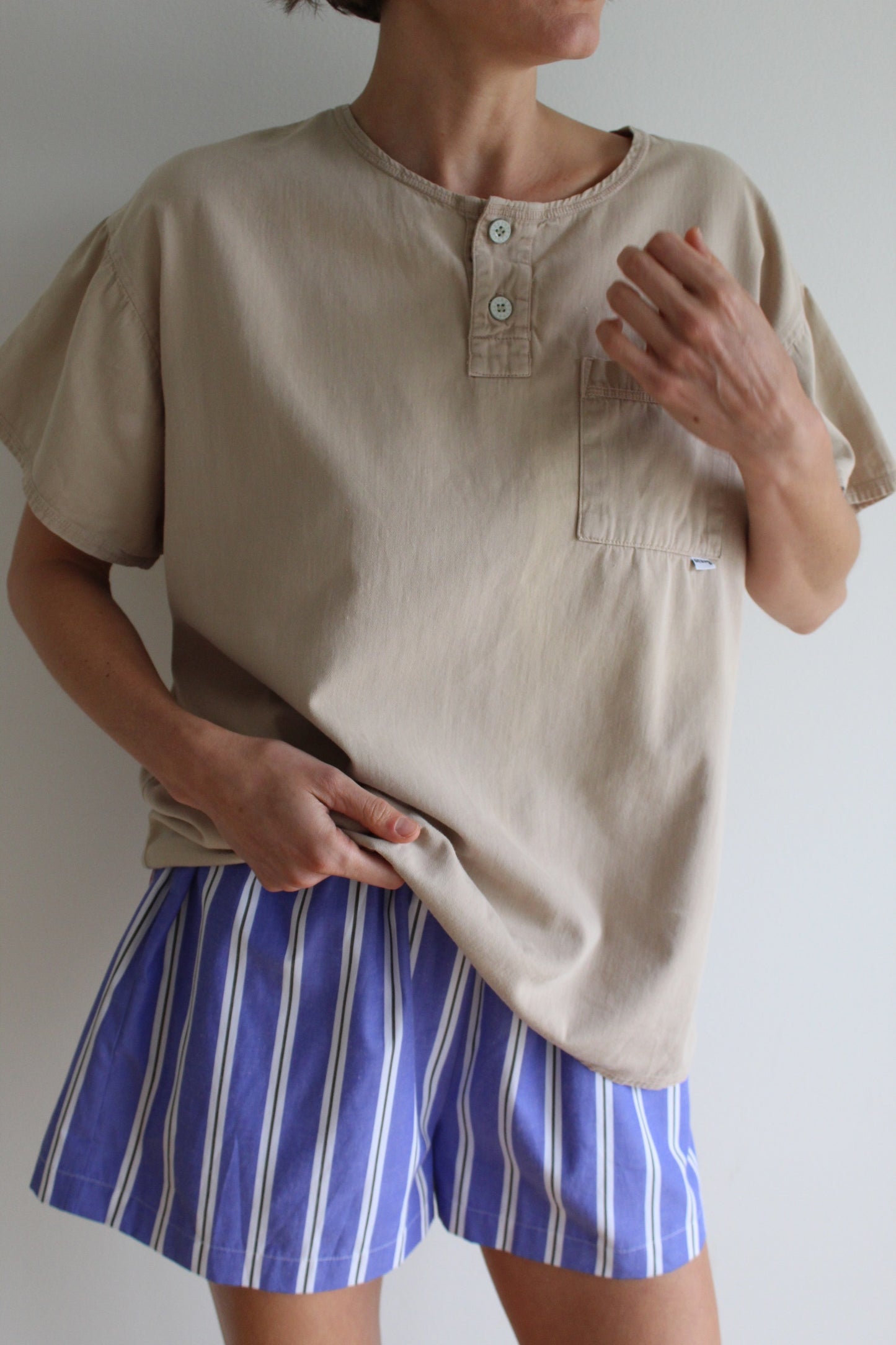 Vintage Guess Paper-Thin Cotton Twill Pocket Tee