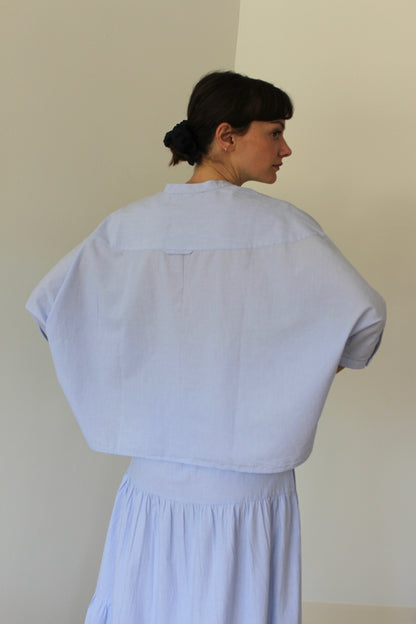 Adrian Pinstripe Cotton Top