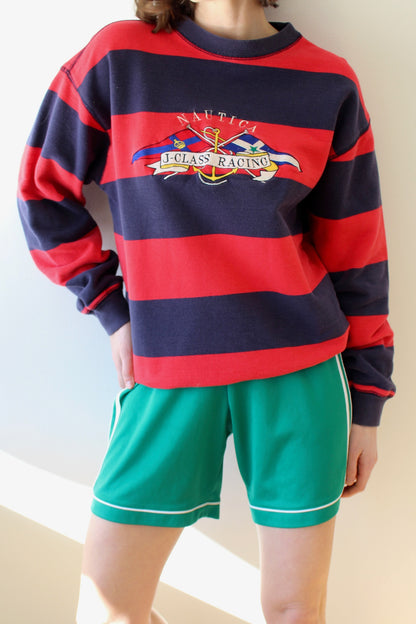 Vintage Nautica "J-Class Racing" Embroidered Sweatshirt