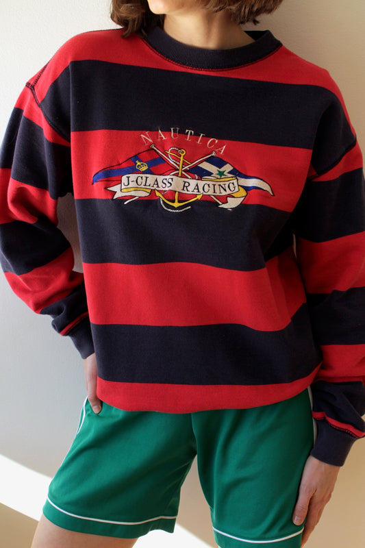 Vintage Nautica "J-Class Racing" Embroidered Sweatshirt