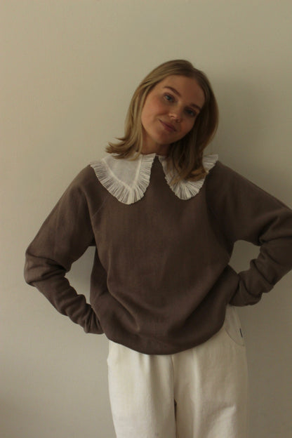 Reworked Vintage Collared Crewneck