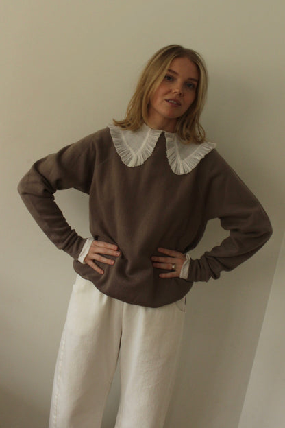 Reworked Vintage Collared Crewneck