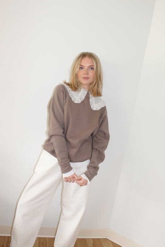 Reworked Vintage Collared Crewneck