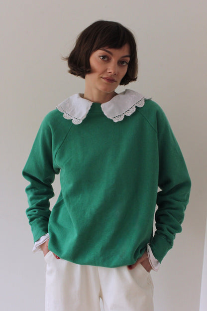 Reworked Vintage Collared Crewneck