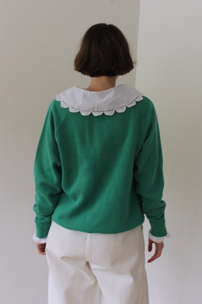 Reworked Vintage Collared Crewneck