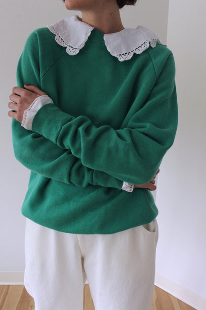 Reworked Vintage Collared Crewneck