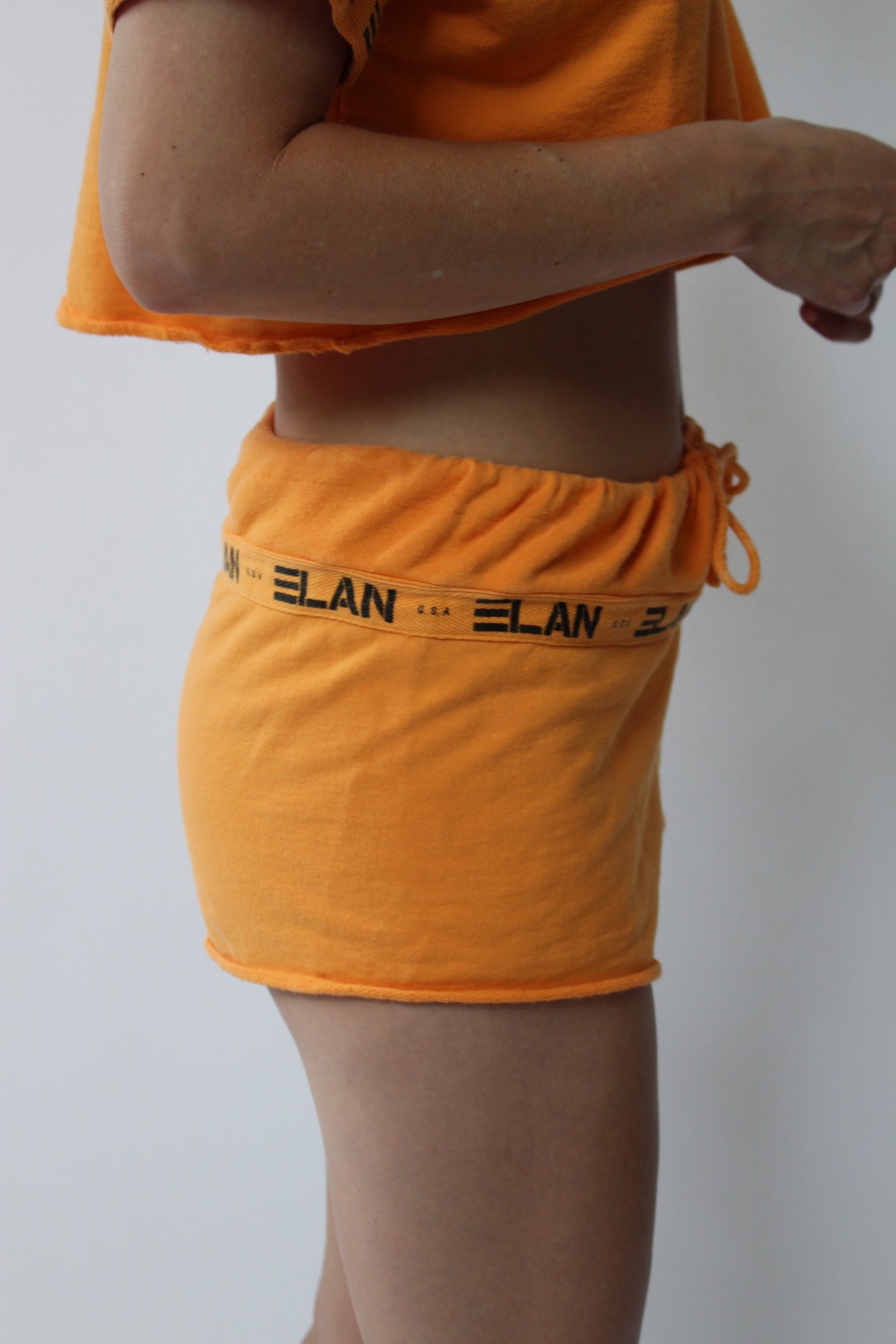 Vintage Citrus Cropped Short Set