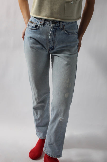 Perfectly Worn Vintage Light Wash Calvin Klein's