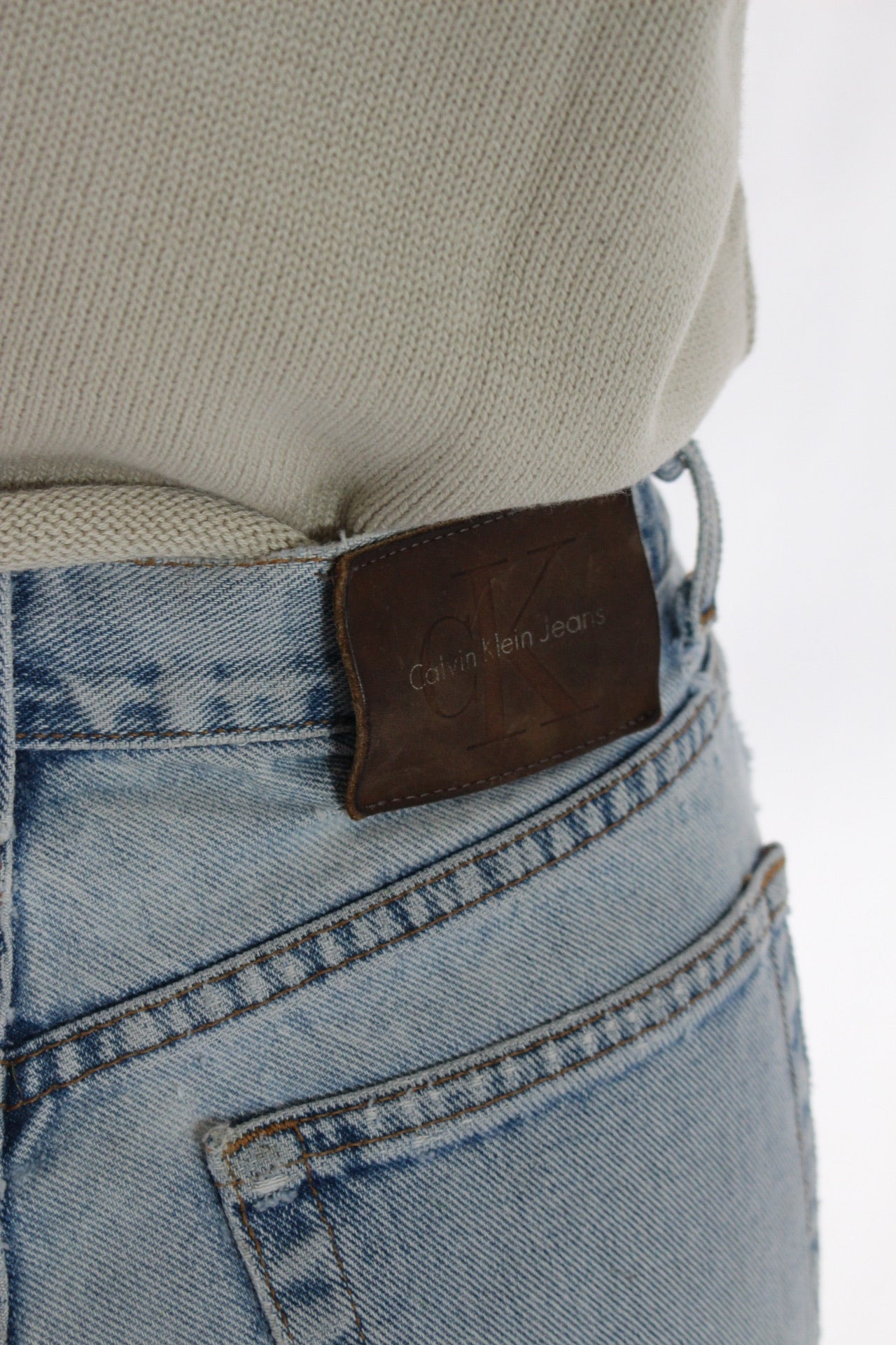 Perfectly Worn Vintage Light Wash Calvin Klein's