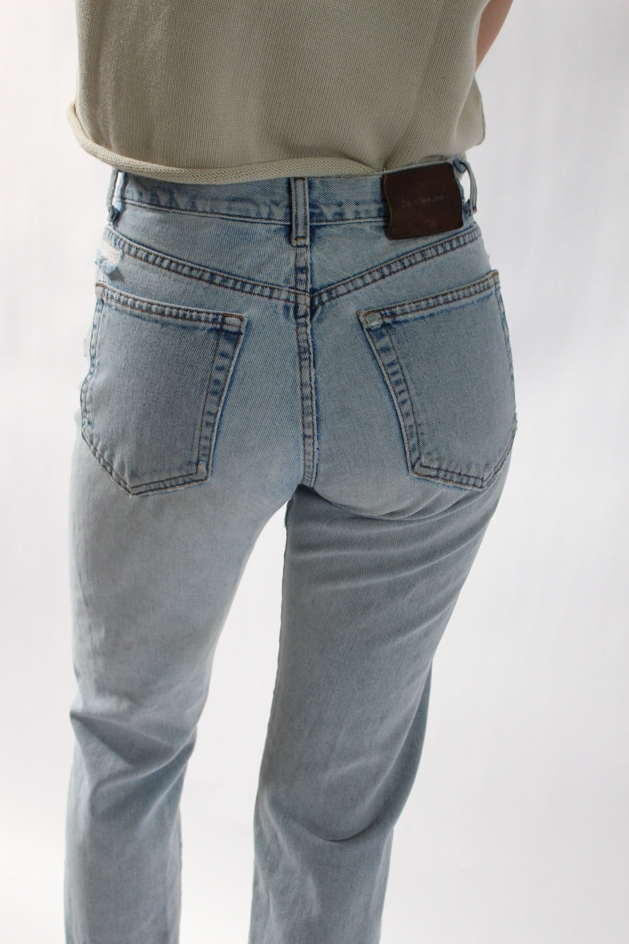 Perfectly Worn Vintage Light Wash Calvin Klein's