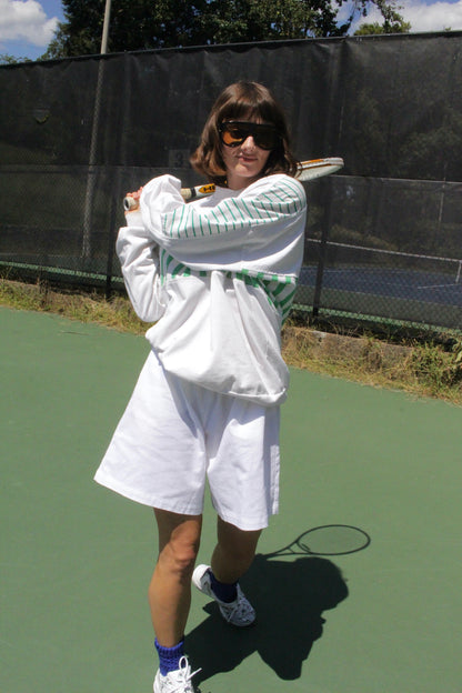 Favorite Vintage Diadora Green Striped Pullover