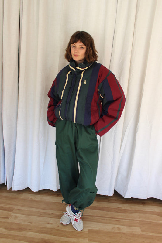 Favorite Vintage Nautica Striped Down Bomber