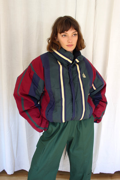Favorite Vintage Nautica Striped Down Bomber