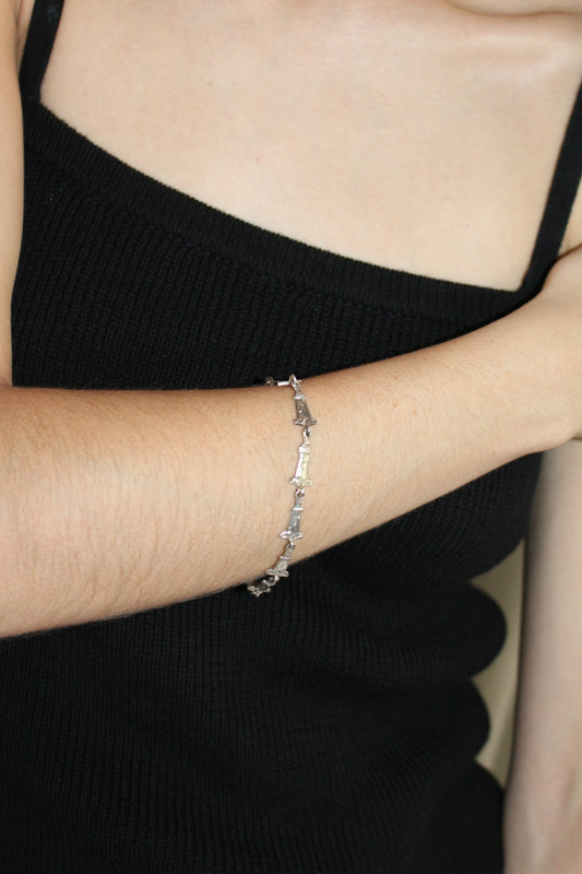 Vintage Sterling Silver Lighthouse Bracelet