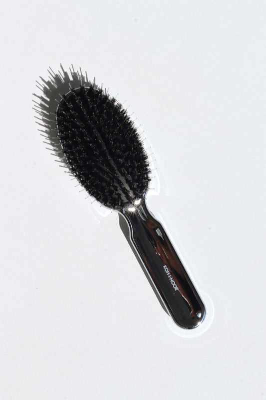 Metallic Boar and Nylon Brush