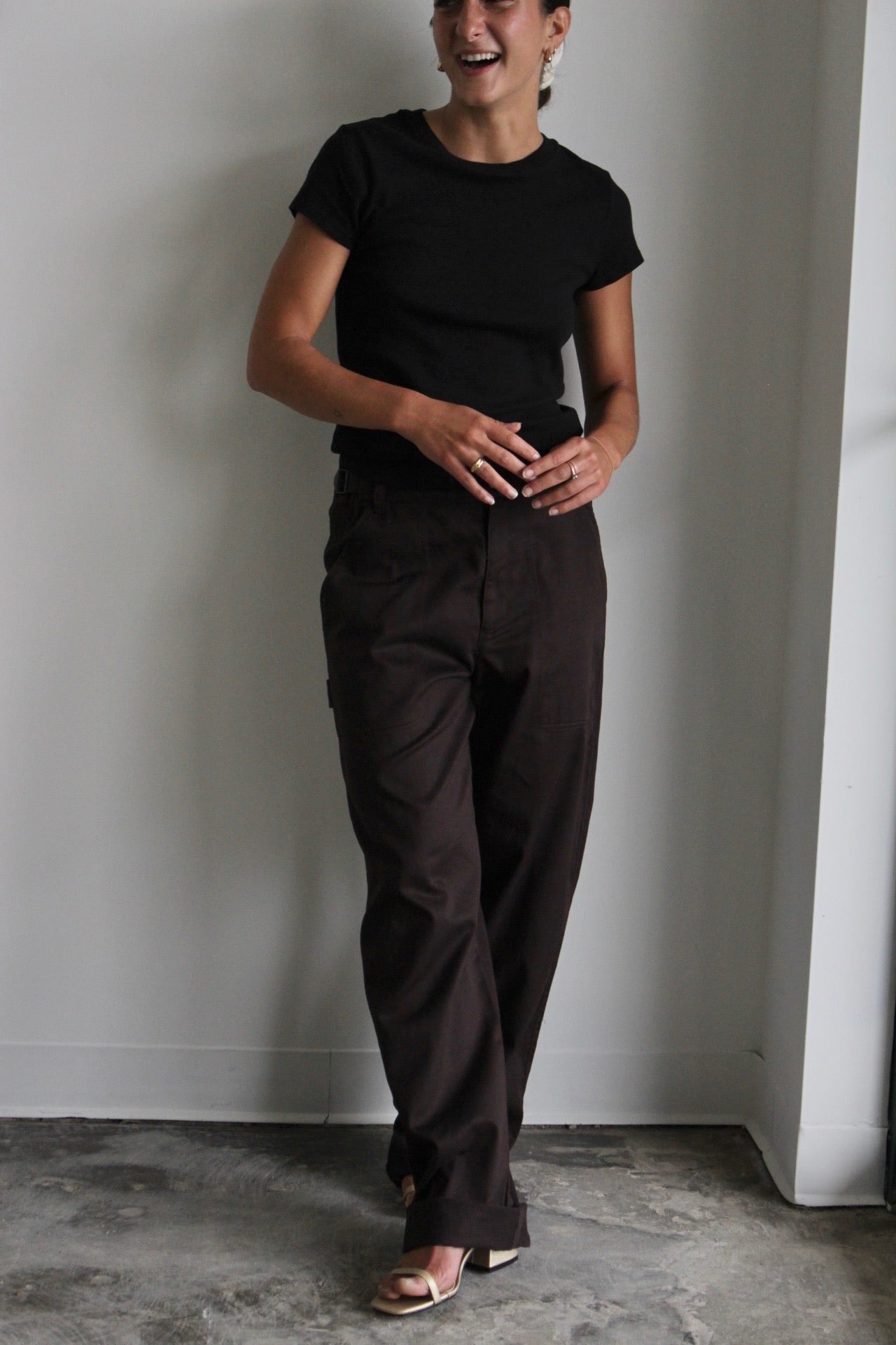 Ingrid Cotton Twill Carpenter Pant