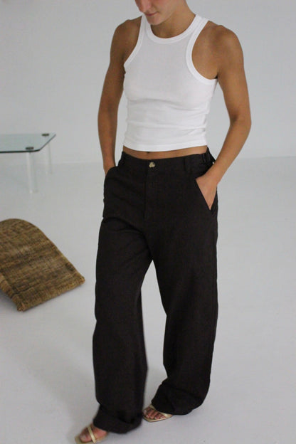 Ingrid Cotton Twill Carpenter Pant