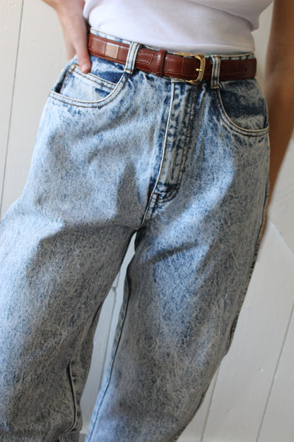 Vintage Jordache Stone Washed Barrel Leg Denim