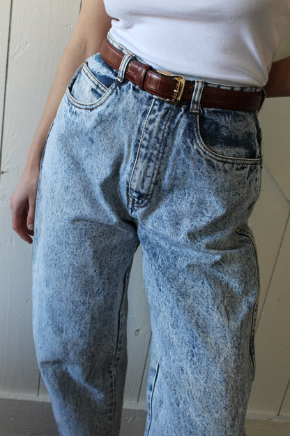 Vintage Jordache Stone Washed Barrel Leg Denim