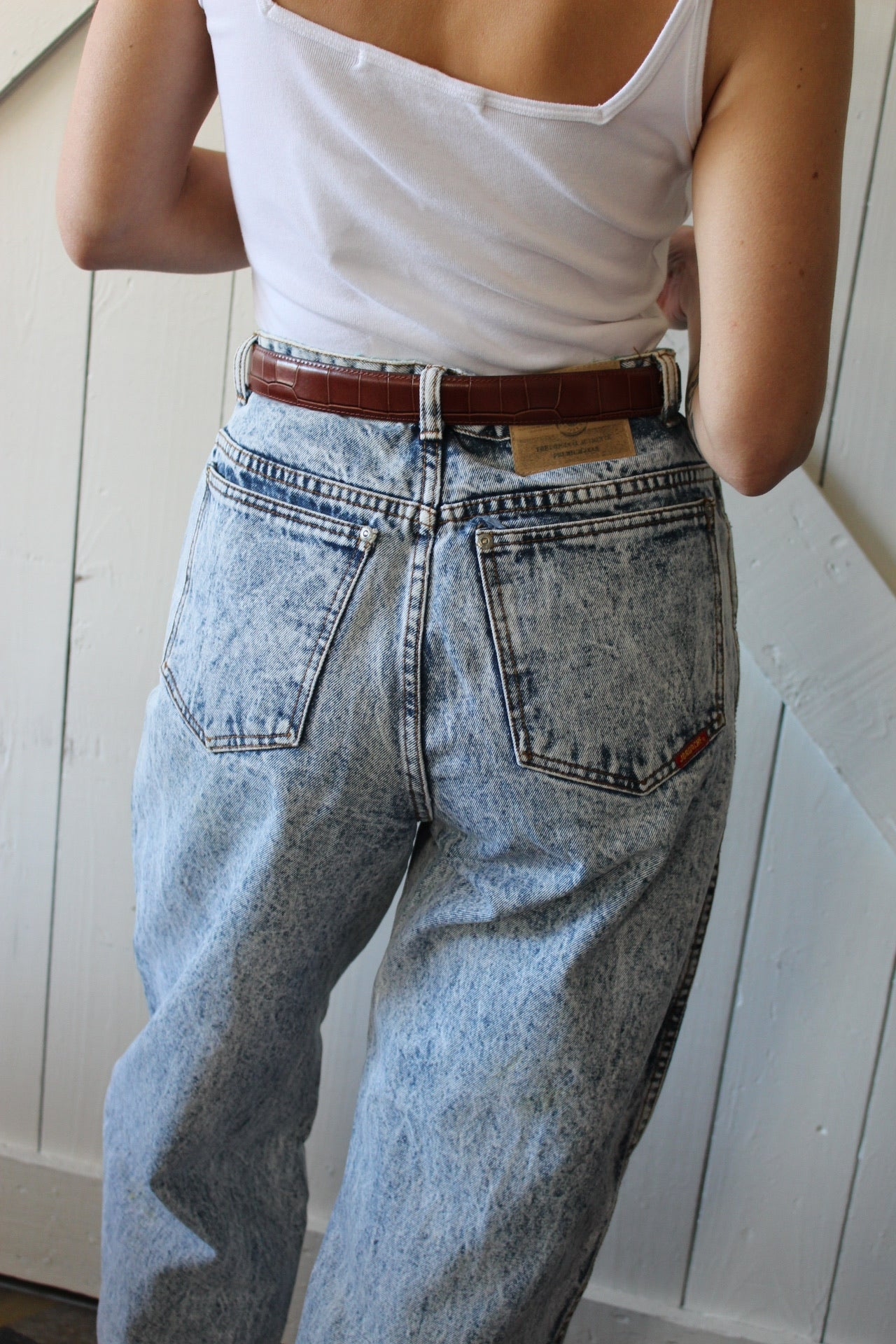 Vintage Jordache Stone Washed Barrel Leg Denim