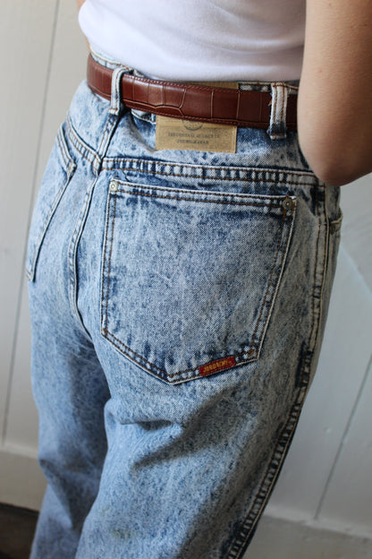 Vintage Jordache Stone Washed Barrel Leg Denim