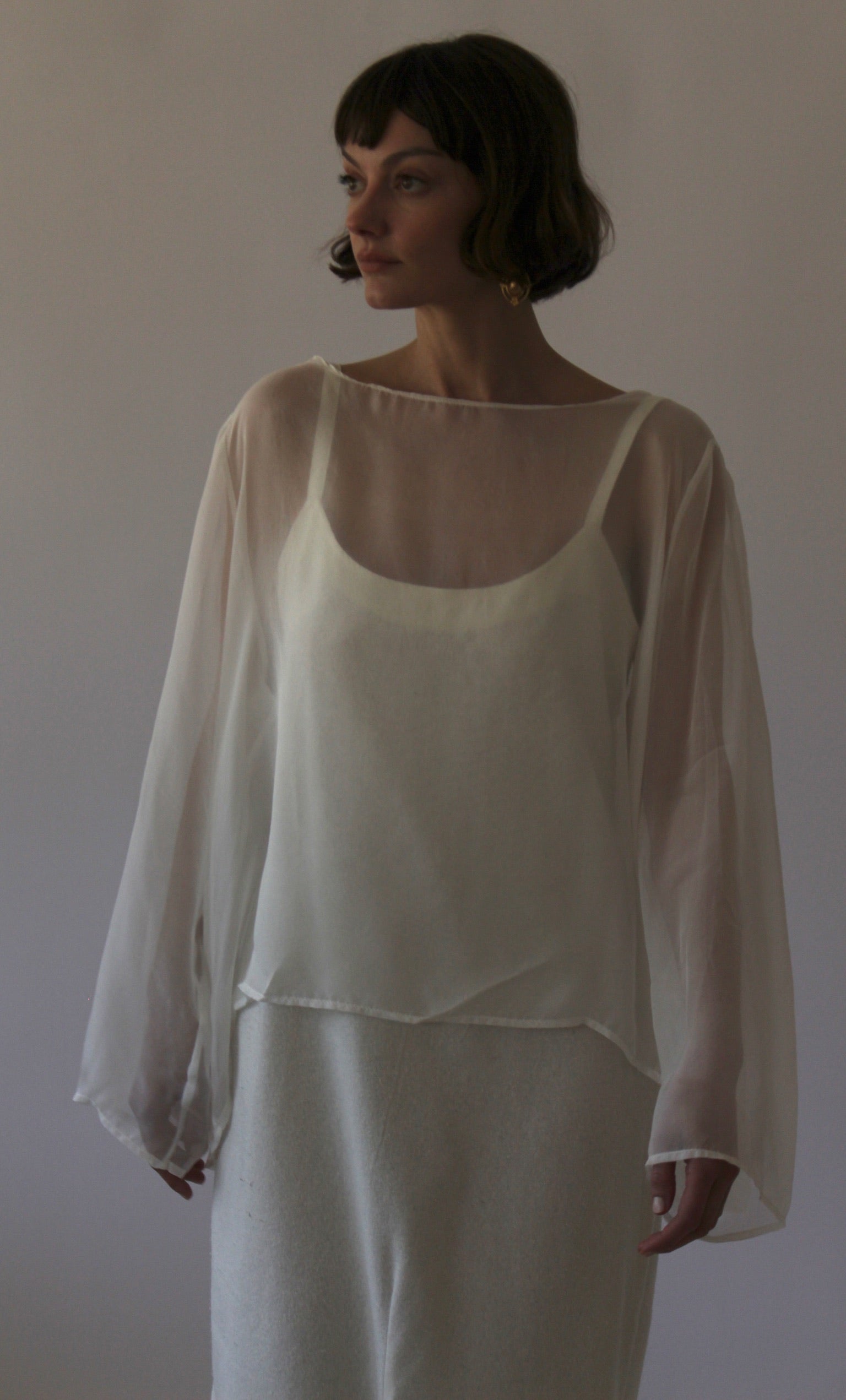 Esme Sheer Silk Blouse – NA NIN